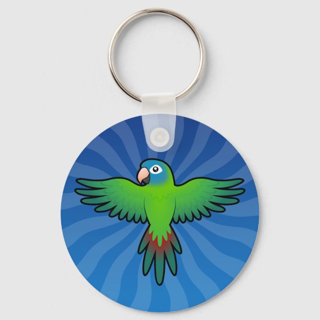 Porte-clés Cartoon Conure / Lorikeet / Parrot (Recto)