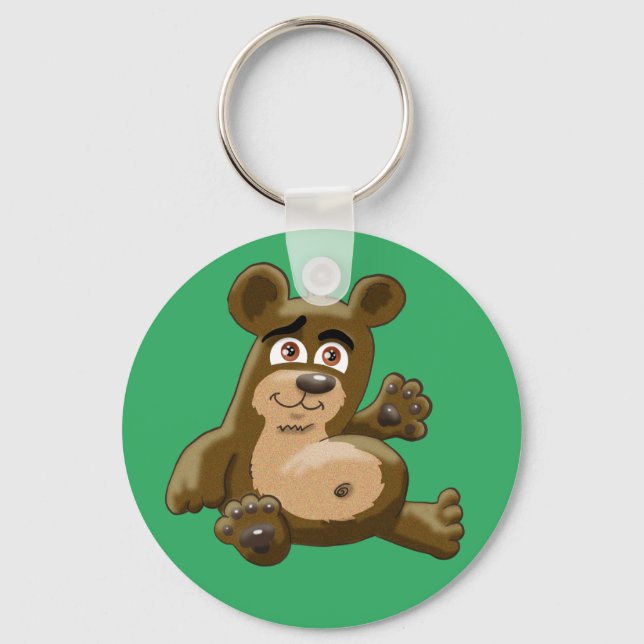 Porte-clés Cartoon convivial Teddy Bear (Recto)