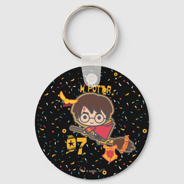 Porte-clés Cartoon Harry Potter Quidditch Attrapeur (Recto)