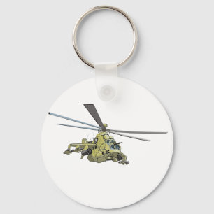 Porte-clés Cartoon Helicopter "Hind"