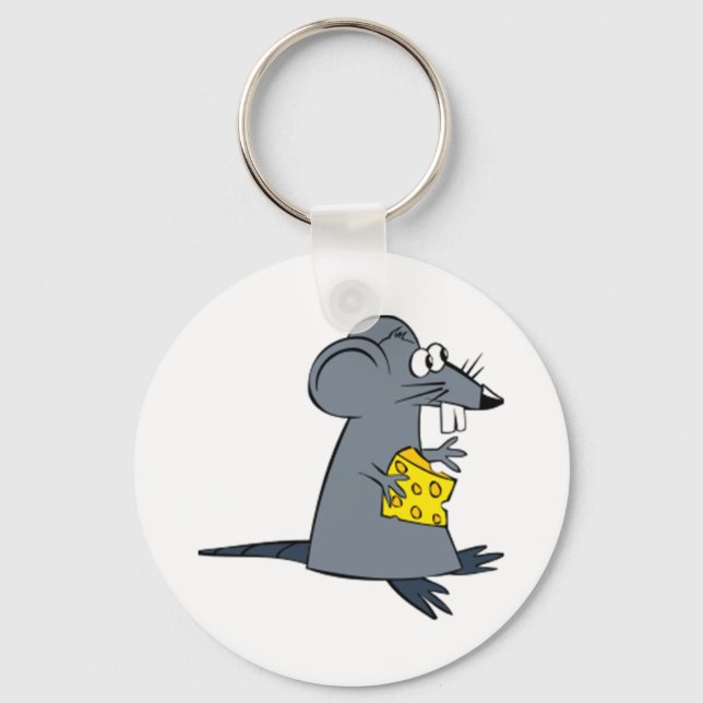 Porte-clés Cartoon Mouse with Cheese (Recto)