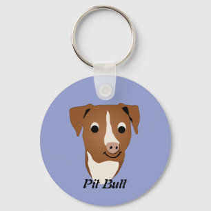 Porte-clés Cartoon Pit Bull