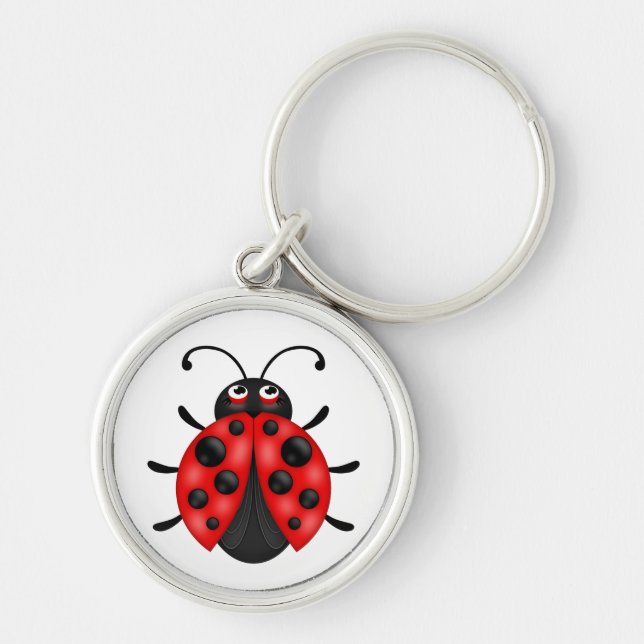 Porte-clés Cartoon rouge Porte - clés de Ladybug (Devant)