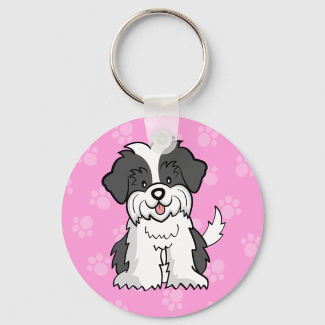 Porte-clés Cartoon ShihTzu Keychain (Recto)
