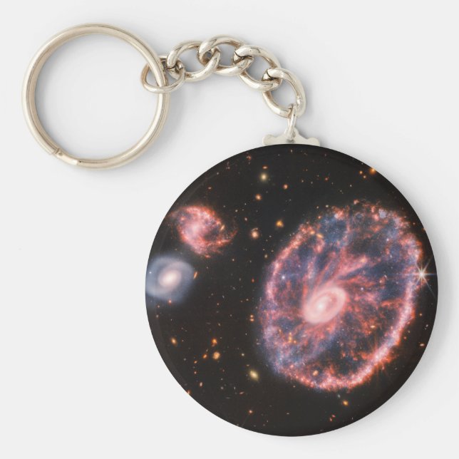 Porte-clés Cartwheel Galaxy JWST James Webb Télescope spatial (Devant)