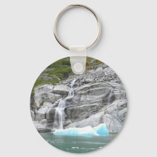Porte-clés Cascade et iceberg Alaska à l'intérieur de passa