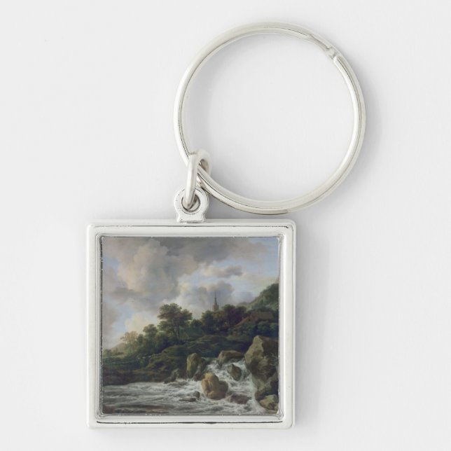 Porte-clés Cascade près d'un village, c.1665-70 (Devant)