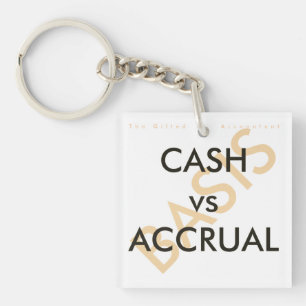 Porte-clés "CASH vs ACCRUAL"