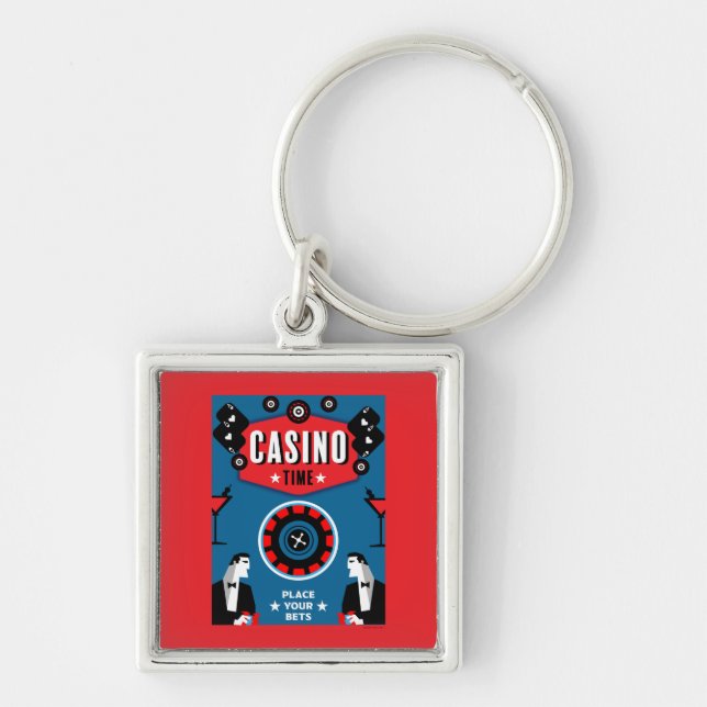 Porte-clés Casino Gambling Poker Roulette (Devant)