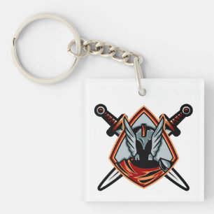 Porte-clés Casque de Guerrier
