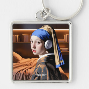 Porte-clés Casques de perle d'Imaginaire mignonne fille