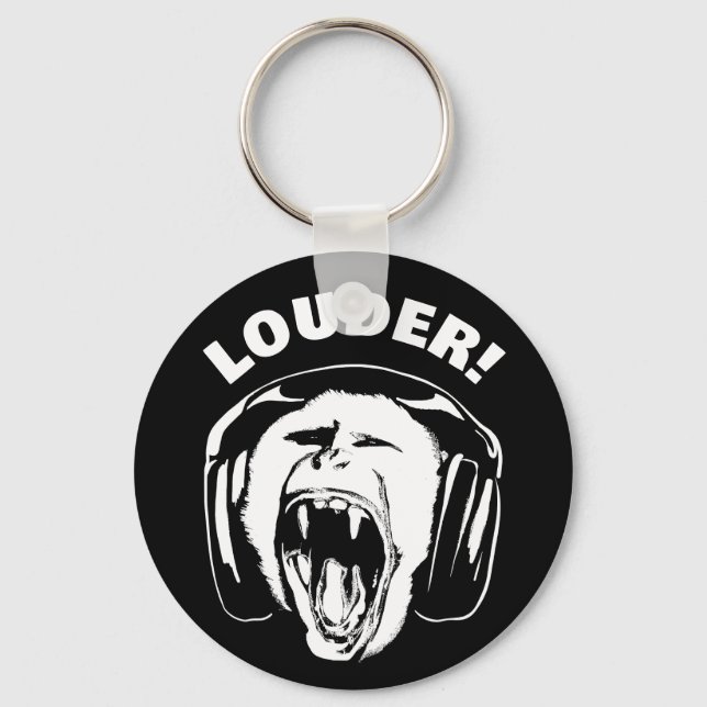 Porte-clés Casques Monkey Loud Music Lover (Recto)