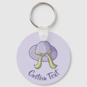 Porte-clés Casquette de paille Lilac