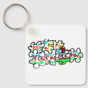 Porte-clés Casse-tête Bonne fête des pères artistique 