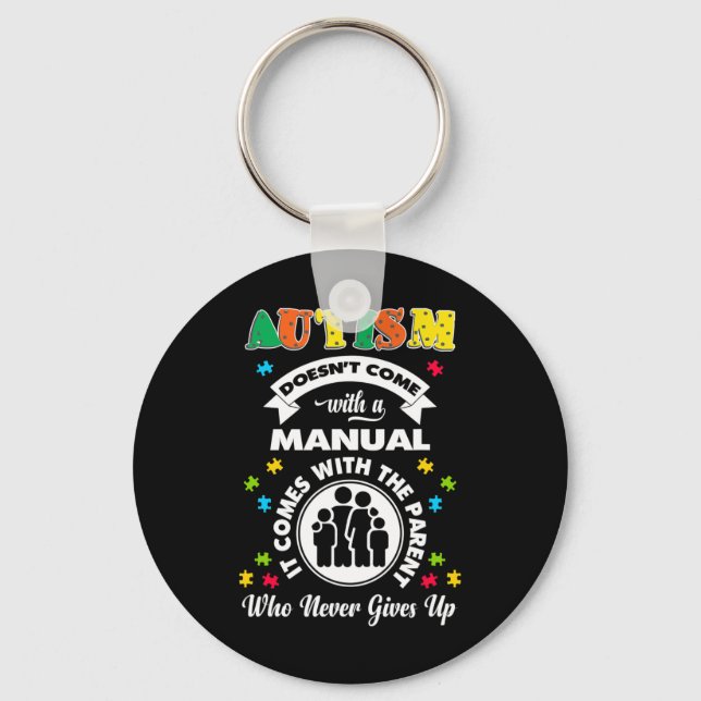 Porte-clés Casse-tête sans manuel Autism Aware Cool (Recto)