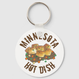 Porte-clés Casserole de tatouage à plat chaud du Minnesota