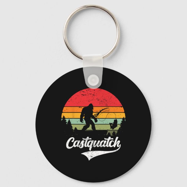 Porte-clés Castquatch Funny Byss Fisherman Fishing Meme  (Recto)
