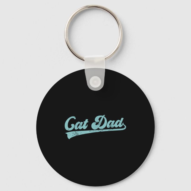Porte-clés Cat Dad Funny Dad Father's Day Funny Papa  (Recto)