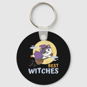 Porte-clés Cat Halloween Witch Children Witches Best Witches