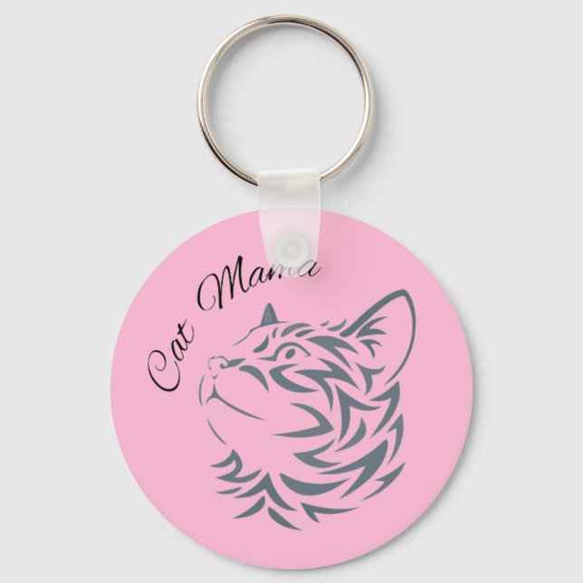 Porte-clés Cat Mama (Recto)