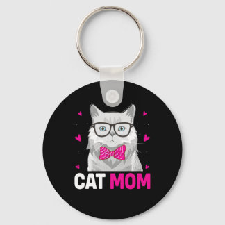 Porte-clés Cat Mom Happy Mothers Day
