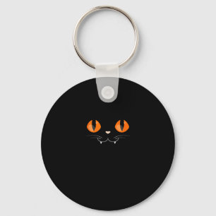 Porte-clés Cat noir effrayant visage Halloween Costume Amoure