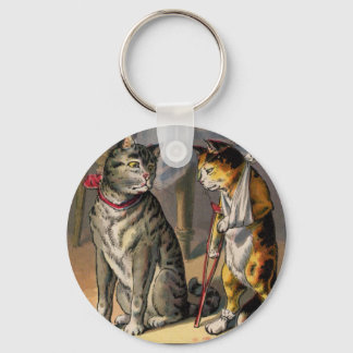 Porte-clés Cat on Crutches
