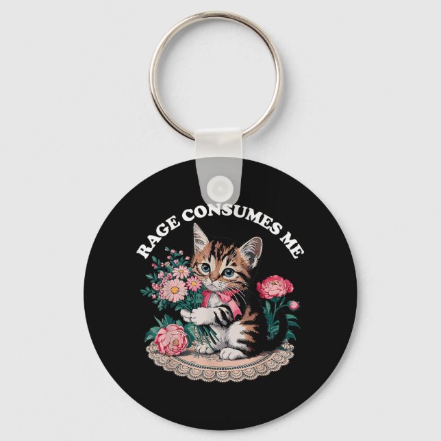 Porte-clés Cat Rage Me Consume (Recto)