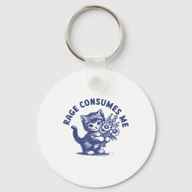 Porte-clés Cat Rage Me Consume (Recto)