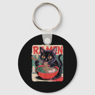 Porte-clés Cat Ramen Anime Design Pour Femmes Hommes Enfants