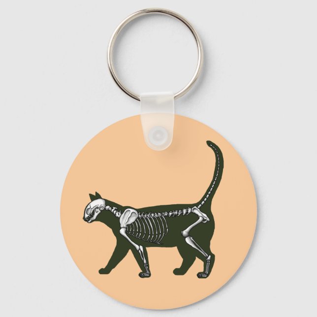 Porte-clés Cat Skeleton (Recto)