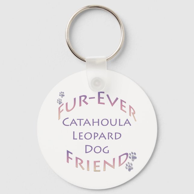 Porte-clés Catahoula Leopard Dog Furever (Recto)