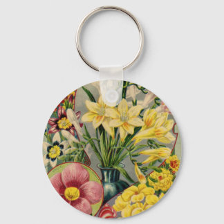 Porte-clés Catalogue vintage des semences de fleurs