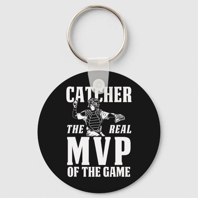 Porte-clés Catcher Le Véritable Mvp Du Jeu Cadeau (Recto)