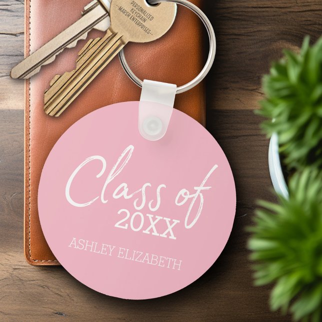 Porte-clés Catégorie AJOUTER VOTRE ANNÉE Fête de graduation (Personalized Keychain - Graduation Party Favor)