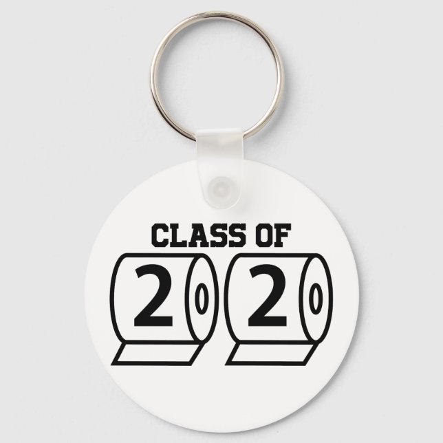 Porte-clés Catégorie de 2020 Funny Toilet Papier Graduation S (Recto)