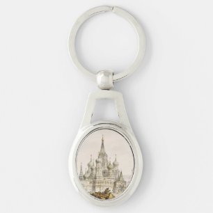 Porte-clés Cathédrale de Pokrovsky et tour Spasskaya