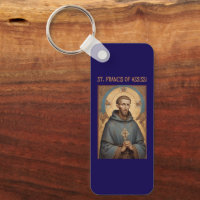 Porte-clés catholique romain Saint-François d'Assi