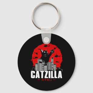 Porte-clés Catzilla Choses Mignonnes de Chat Pour Amateur de