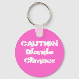 Porte-clés CAUTIONBlonde Climber