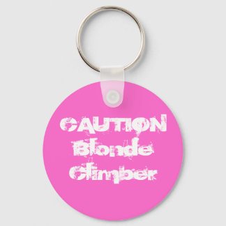 Porte-clés CAUTIONBlonde Climber