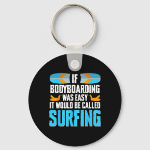 Porte-clés Cavalier de bodyboard et bodyboardeur de surf
