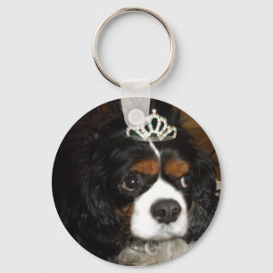 Porte-clés cavalier king charles princesse