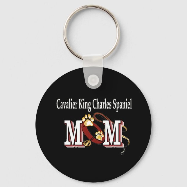 Porte-clés cavalier KING CHARLES SPANIEL chien maman Porte -  (Recto)