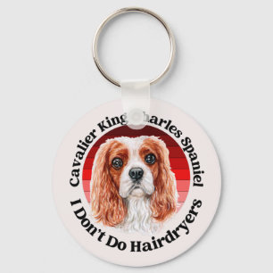Porte-clés Cavalier King Charles Spaniel citation drôle