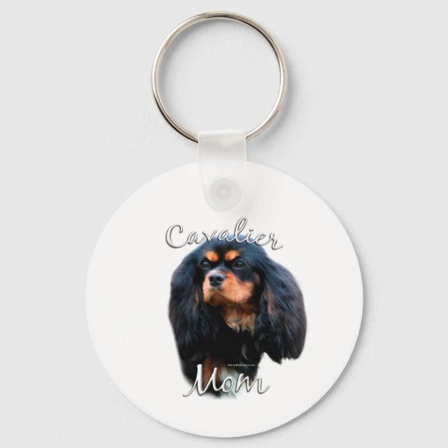 Porte-clés Cavalier King Charles Spaniel Maman 2 (Recto)