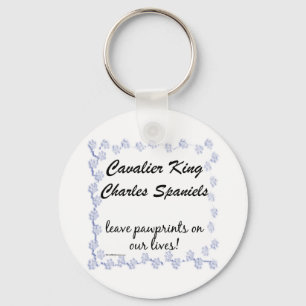 Porte-clés Cavalier King Charles Spaniel Pawprints Porte - cl