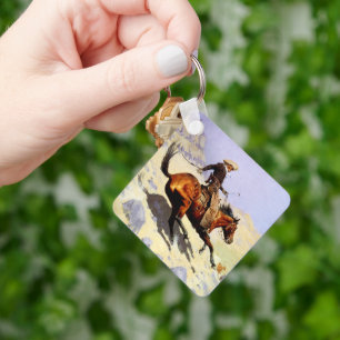 Porte-clés Cavalrie Militaire Vintage, Le Cowboy par Remingto