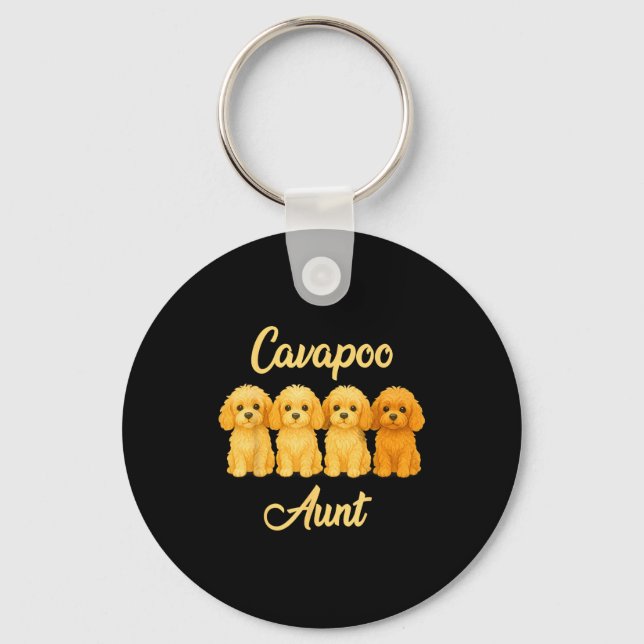 Porte-clés Cavao Aunt Cute Dog Lover Gift Funny Women Puppy O (Recto)