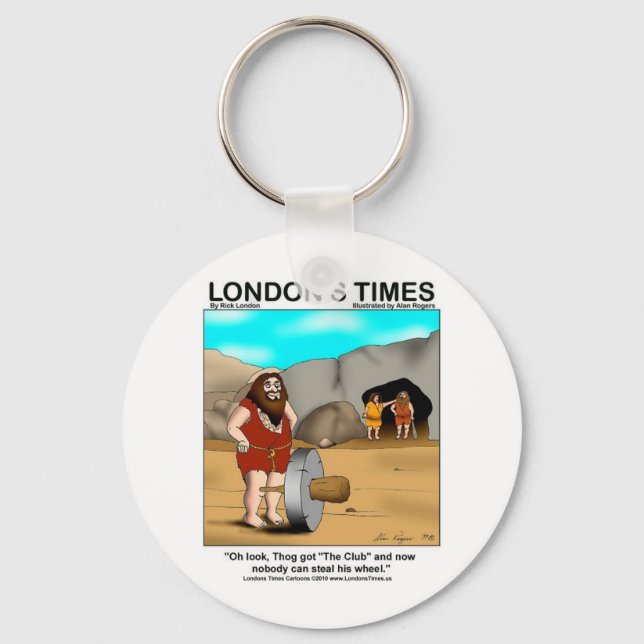 Porte-clés Caveman A Le Club... Drôle cadeaux & Tee - shirts (Recto)